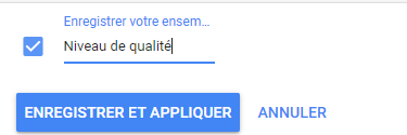 enregistrement vue qualité google ads