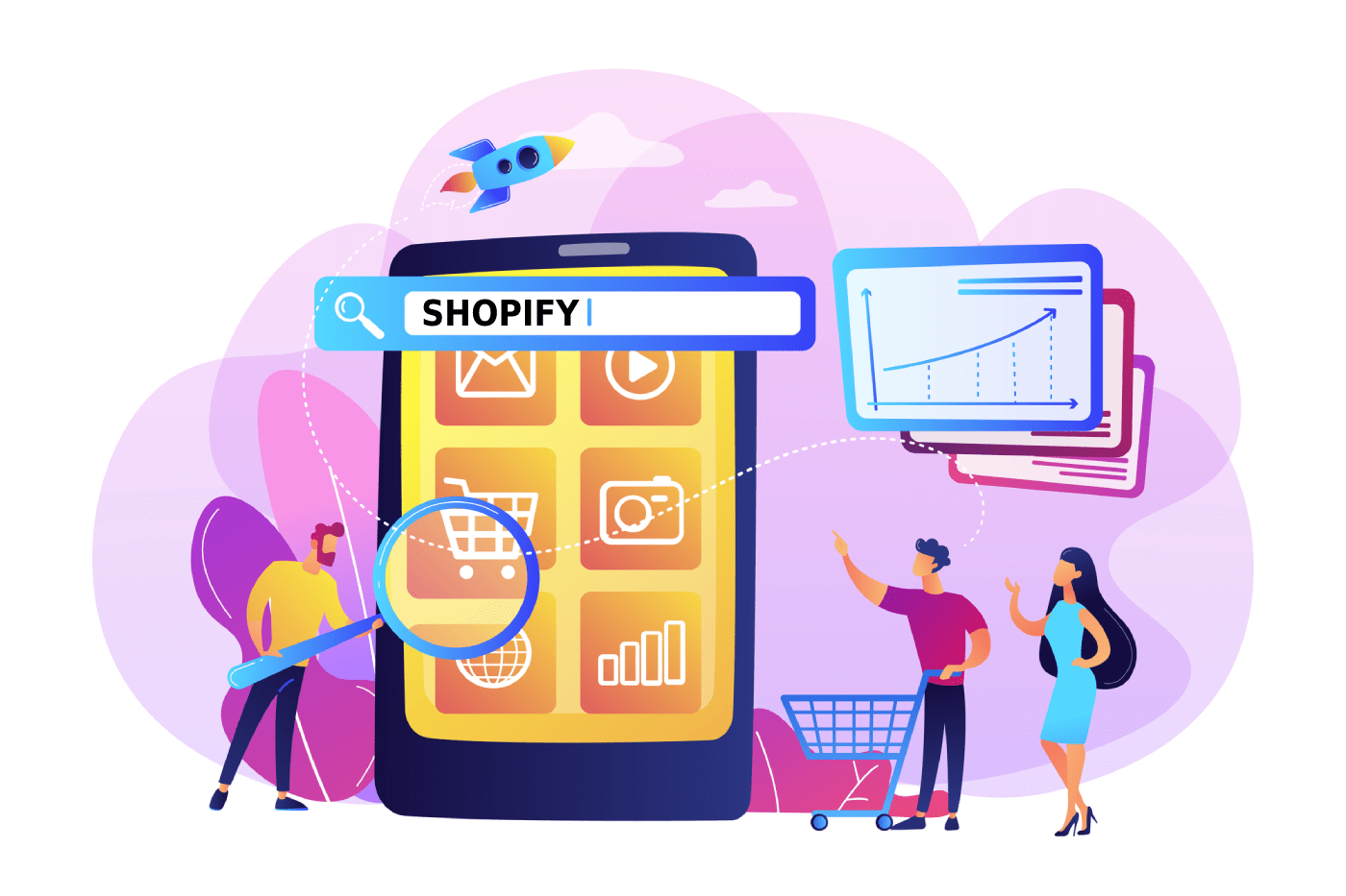 shopify optimisation référencement naturel illustration